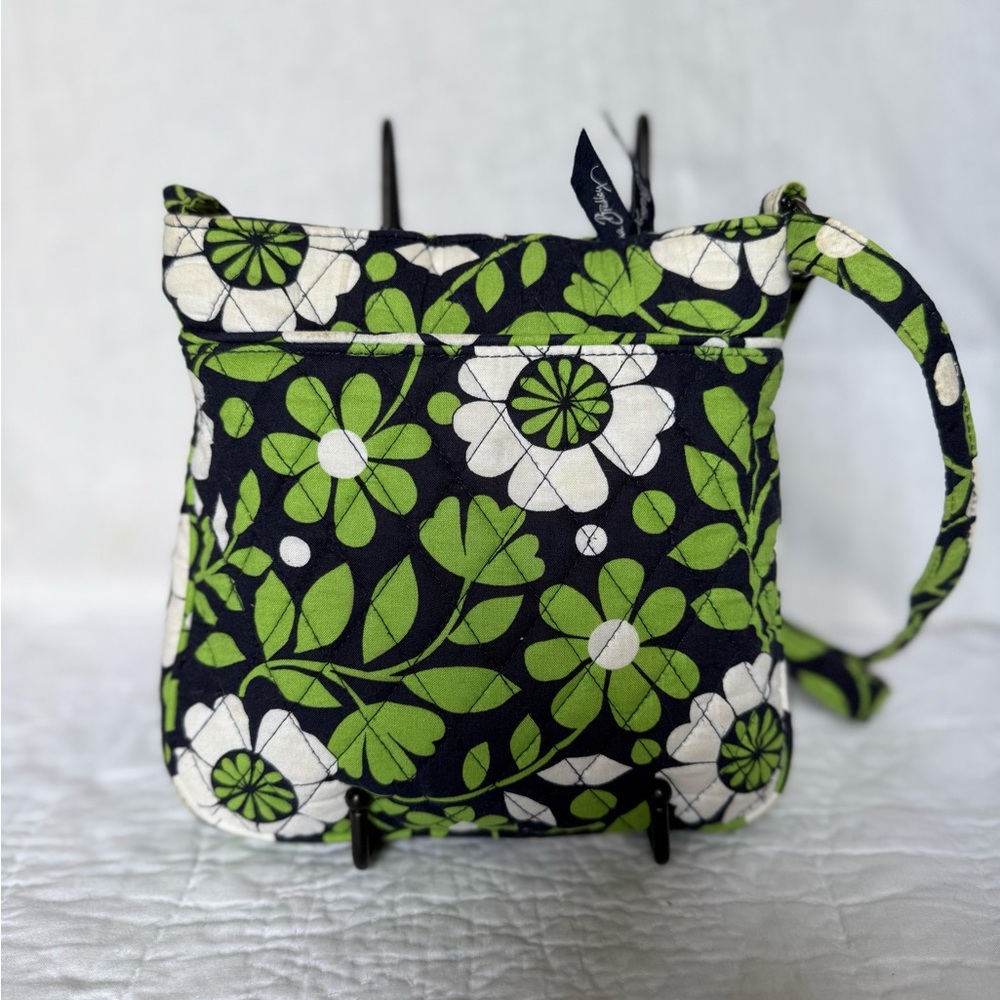 Vera Bradley Lucky You “Retired” Clover Green White Shoulder/Crossbody Purse Bag